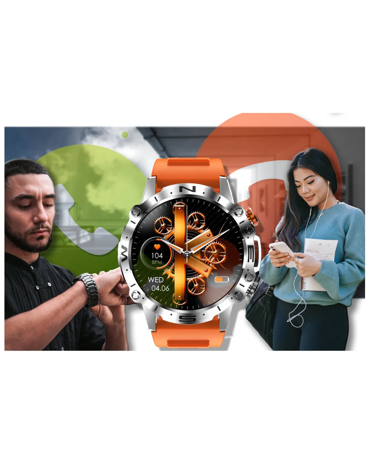 SMARTWATCH MĘSKI GRAVITY GT20-4 - AMOLED, DODATKOWY PASEK (sg024d) SMARTWATCH MĘSKI GRAVITY GT20-4 - AMOLED, DODATKOWY PASEK (sg024d)