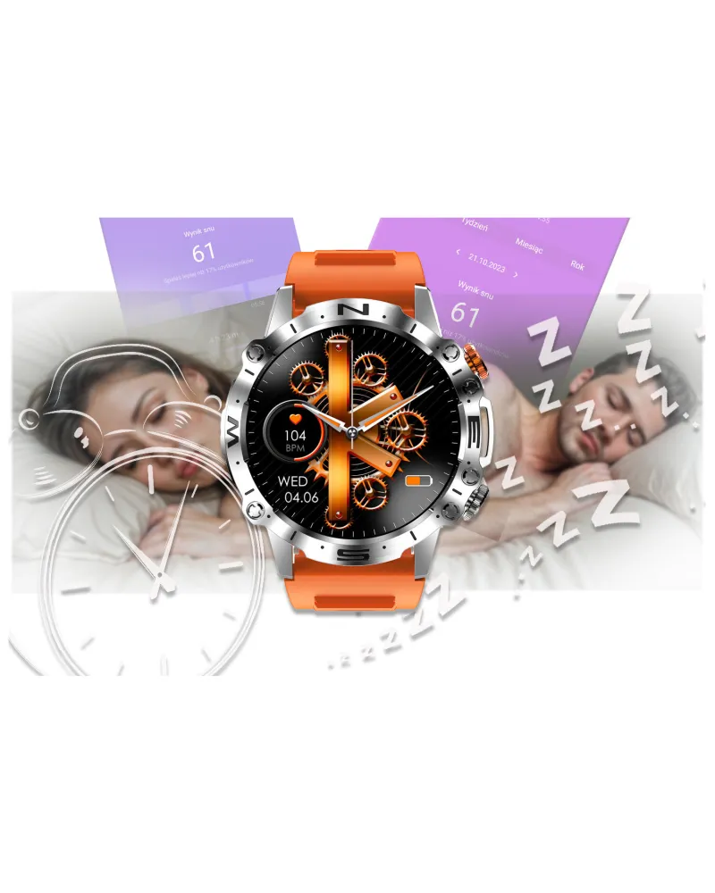 SMARTWATCH MĘSKI GRAVITY GT20-4 - AMOLED, DODATKOWY PASEK (sg024d) SMARTWATCH MĘSKI GRAVITY GT20-4 - AMOLED, DODATKOWY PASEK (sg024d)