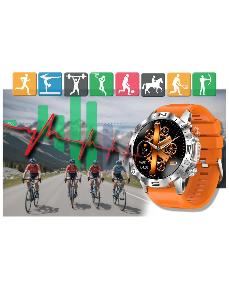 SMARTWATCH MĘSKI GRAVITY GT20-4 - AMOLED, DODATKOWY PASEK (sg024d) SMARTWATCH MĘSKI GRAVITY GT20-4 - AMOLED, DODATKOWY PASEK (sg024d)