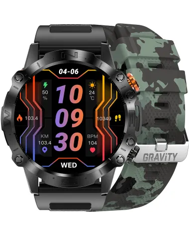 SMARTWATCH MĘSKI GRAVITY GT20-6 - AMOLED, DODATKOWY PASEK (sg024f) SMARTWATCH MĘSKI GRAVITY GT20-6 - AMOLED, DODATKOWY PASEK (sg024f)