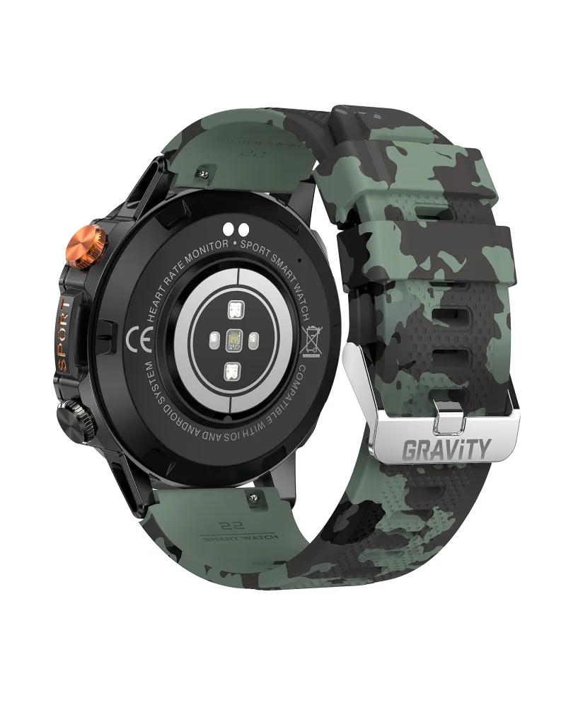 SMARTWATCH MĘSKI GRAVITY GT20-6 - AMOLED, DODATKOWY PASEK (sg024f) SMARTWATCH MĘSKI GRAVITY GT20-6 - AMOLED, DODATKOWY PASEK (sg024f)