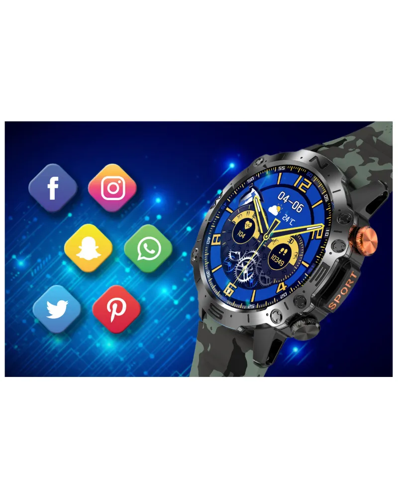 SMARTWATCH MĘSKI GRAVITY GT20-6 - AMOLED, DODATKOWY PASEK (sg024f) SMARTWATCH MĘSKI GRAVITY GT20-6 - AMOLED, DODATKOWY PASEK (sg024f)