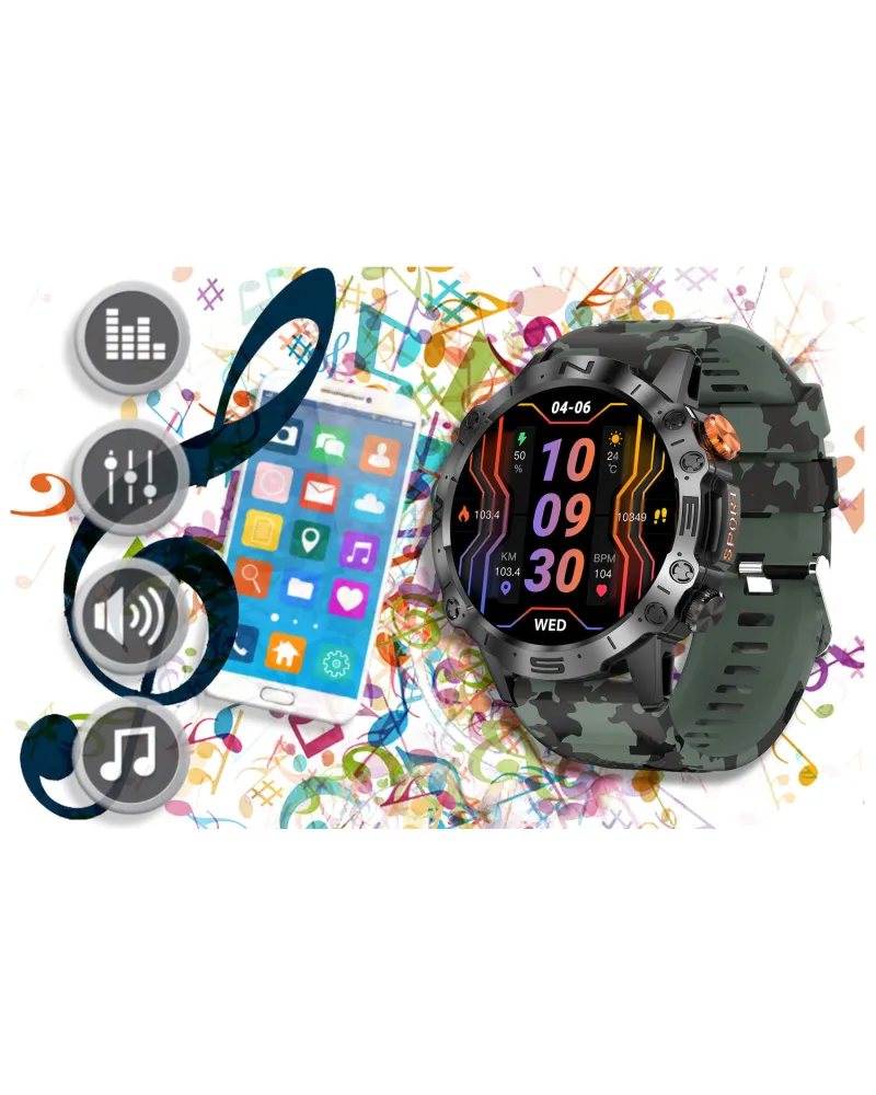 SMARTWATCH MĘSKI GRAVITY GT20-6 - AMOLED, DODATKOWY PASEK (sg024f) SMARTWATCH MĘSKI GRAVITY GT20-6 - AMOLED, DODATKOWY PASEK (sg024f)