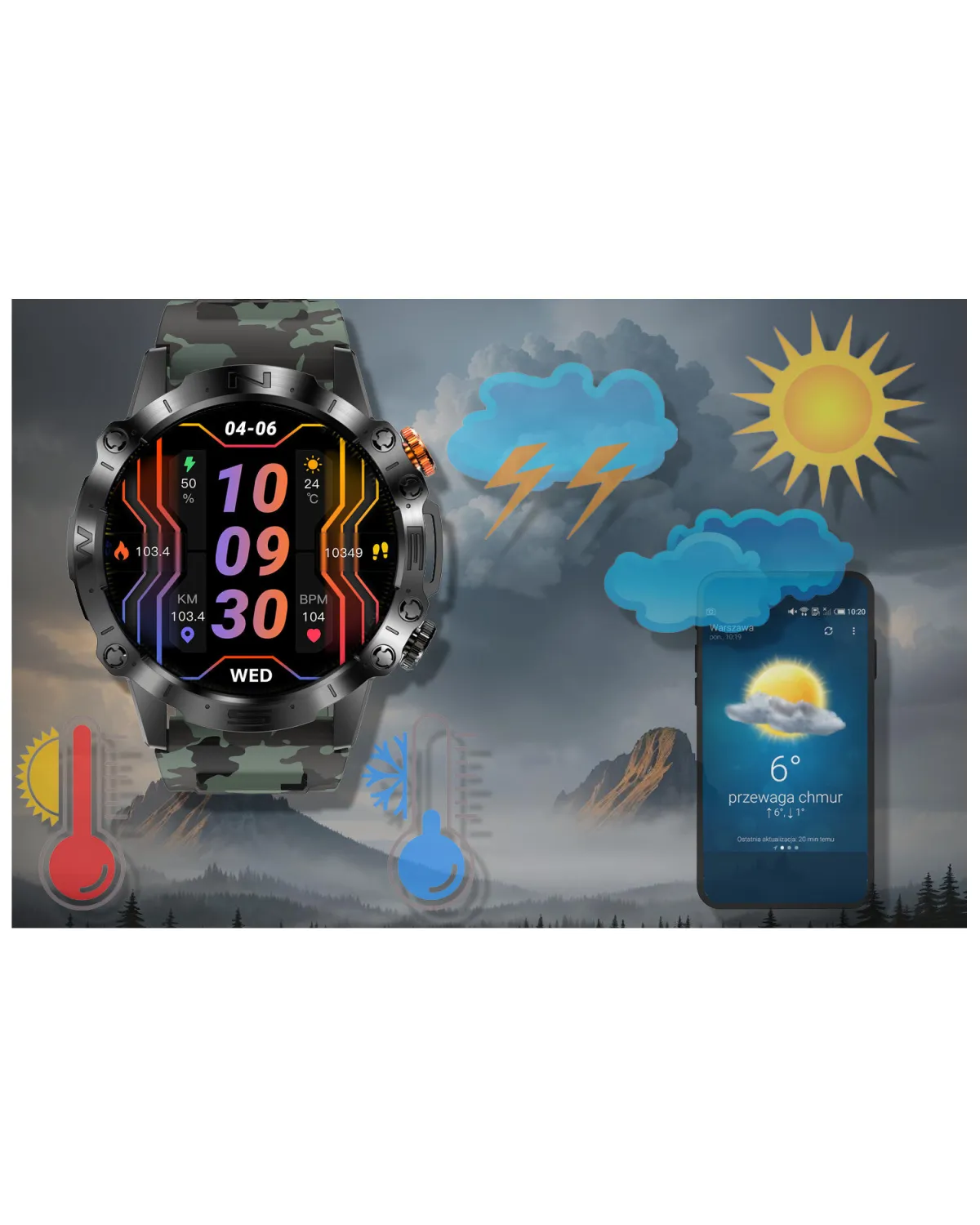 SMARTWATCH MĘSKI GRAVITY GT20-6 - AMOLED, DODATKOWY PASEK (sg024f) SMARTWATCH MĘSKI GRAVITY GT20-6 - AMOLED, DODATKOWY PASEK (sg024f)