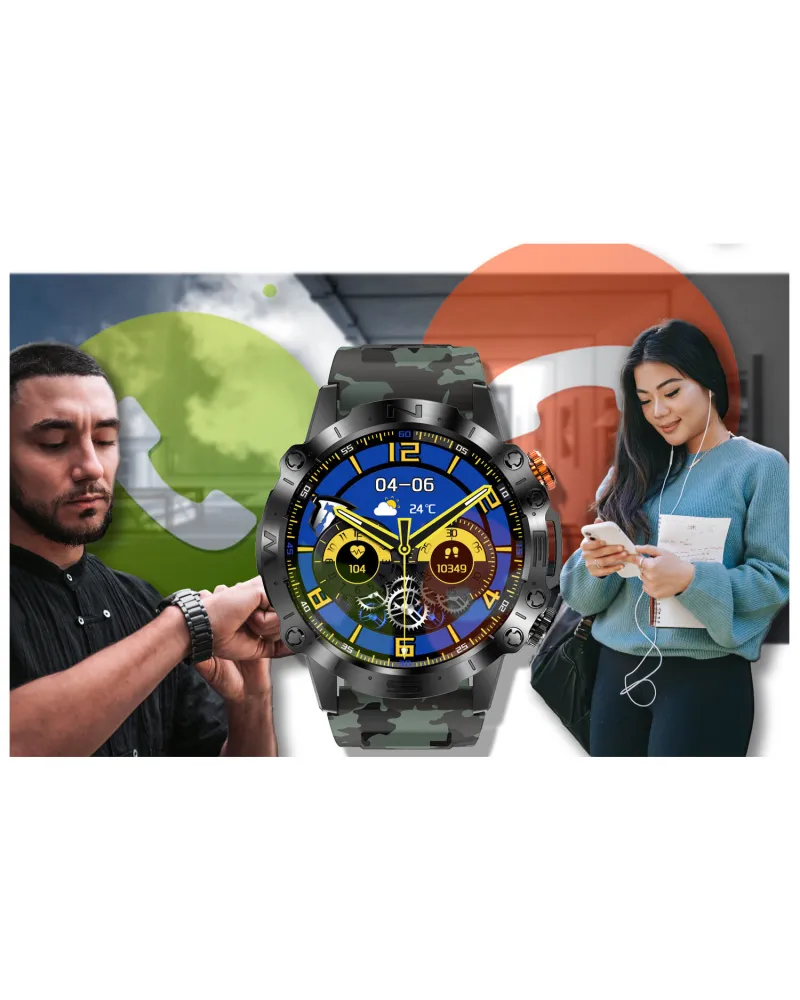 SMARTWATCH MĘSKI GRAVITY GT20-6 - AMOLED, DODATKOWY PASEK (sg024f) SMARTWATCH MĘSKI GRAVITY GT20-6 - AMOLED, DODATKOWY PASEK (sg024f)