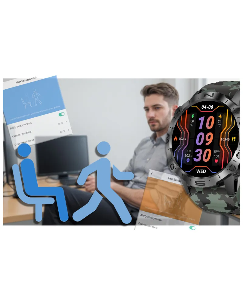 SMARTWATCH MĘSKI GRAVITY GT20-6 - AMOLED, DODATKOWY PASEK (sg024f) SMARTWATCH MĘSKI GRAVITY GT20-6 - AMOLED, DODATKOWY PASEK (sg024f)