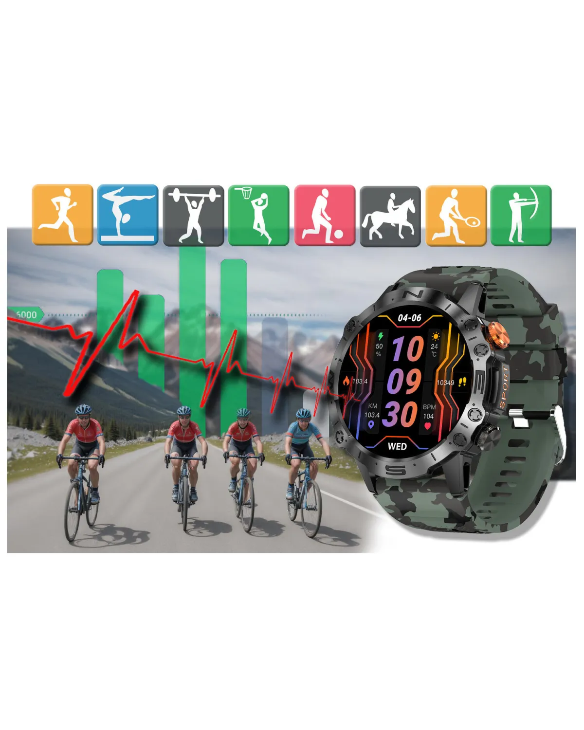 SMARTWATCH MĘSKI GRAVITY GT20-6 - AMOLED, DODATKOWY PASEK (sg024f) SMARTWATCH MĘSKI GRAVITY GT20-6 - AMOLED, DODATKOWY PASEK (sg024f)