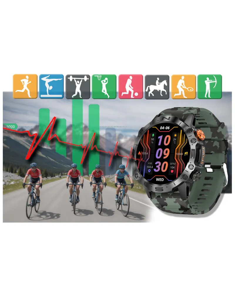 SMARTWATCH MĘSKI GRAVITY GT20-6 - AMOLED, DODATKOWY PASEK (sg024f) SMARTWATCH MĘSKI GRAVITY GT20-6 - AMOLED, DODATKOWY PASEK (sg024f)