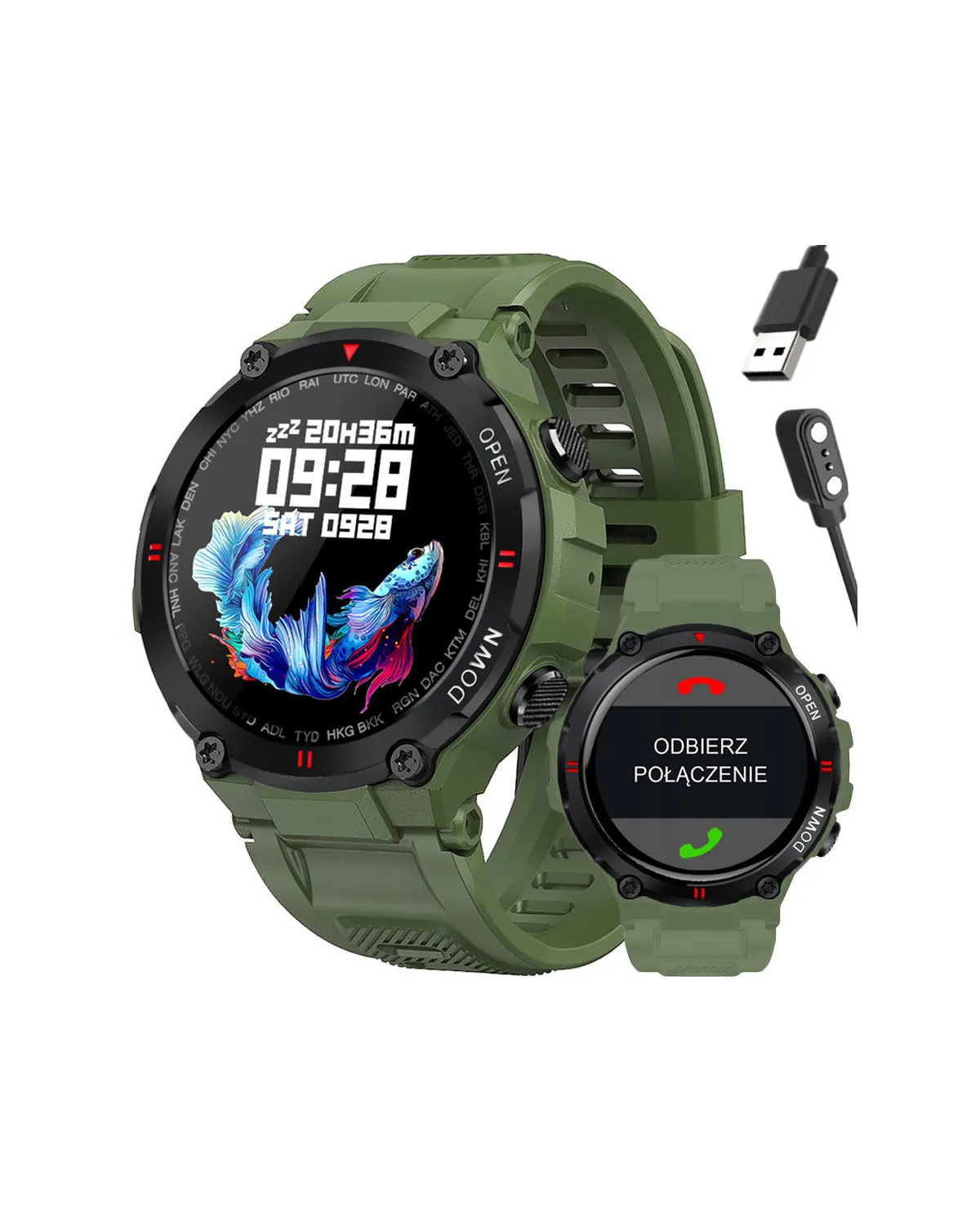 SMARTWATCH MĘSKI GRAVITY GT7-3 - WYKONYWANIE POŁĄCZEŃ (sg016c)