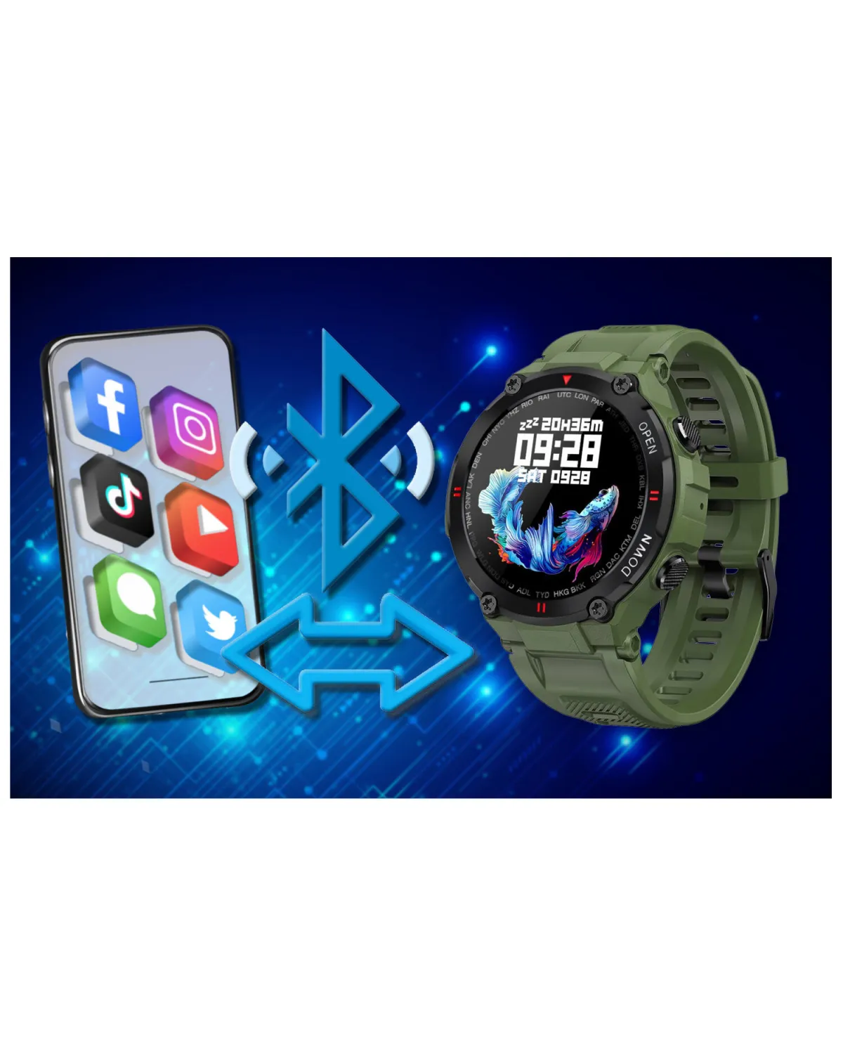 SMARTWATCH MĘSKI GRAVITY GT7-3 - WYKONYWANIE POŁĄCZEŃ (sg016c)