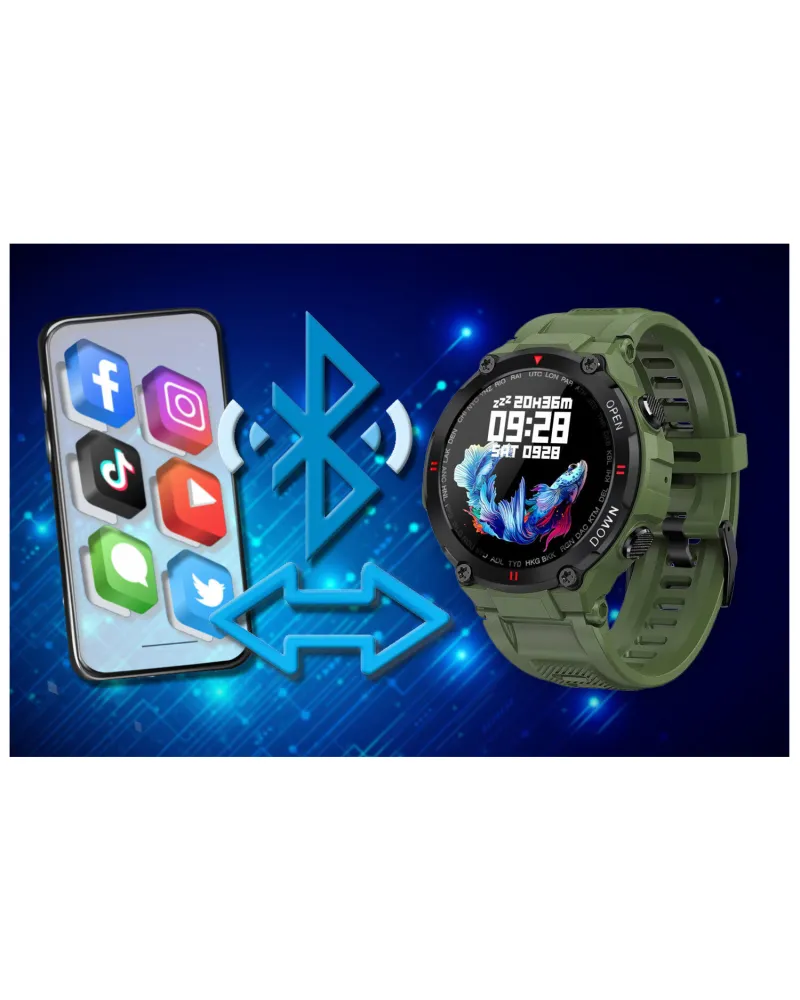 SMARTWATCH MĘSKI GRAVITY GT7-3 - WYKONYWANIE POŁĄCZEŃ (sg016c)