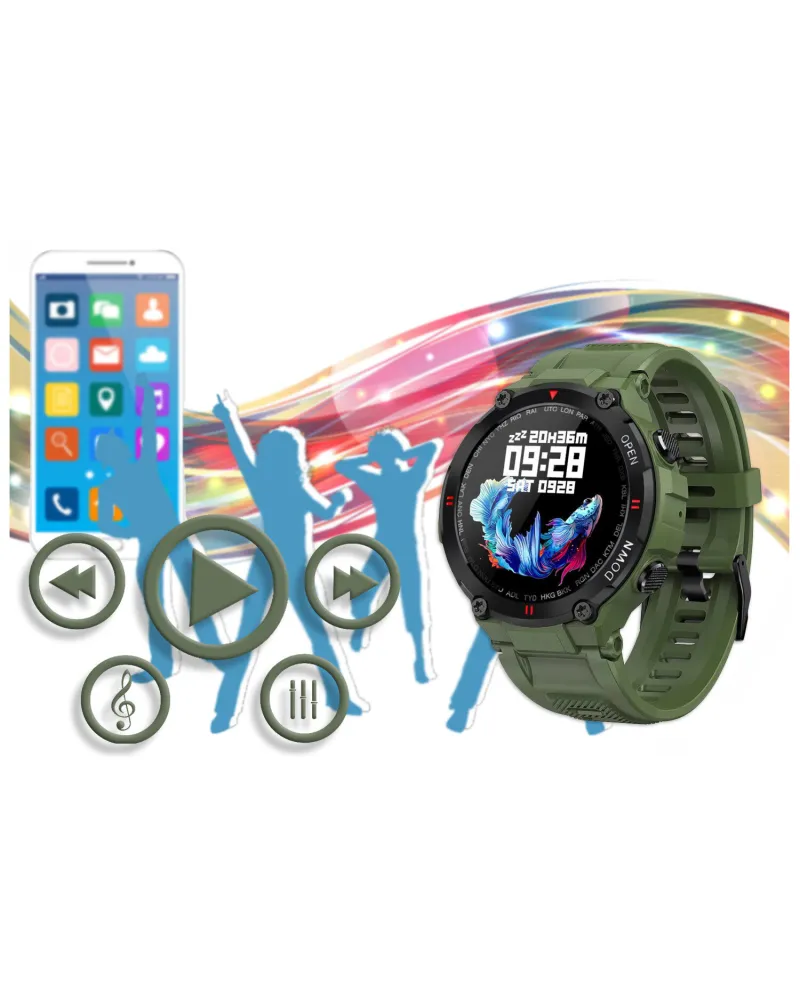SMARTWATCH MĘSKI GRAVITY GT7-3 - WYKONYWANIE POŁĄCZEŃ (sg016c)