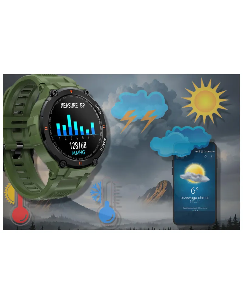SMARTWATCH MĘSKI GRAVITY GT7-3 - WYKONYWANIE POŁĄCZEŃ (sg016c)