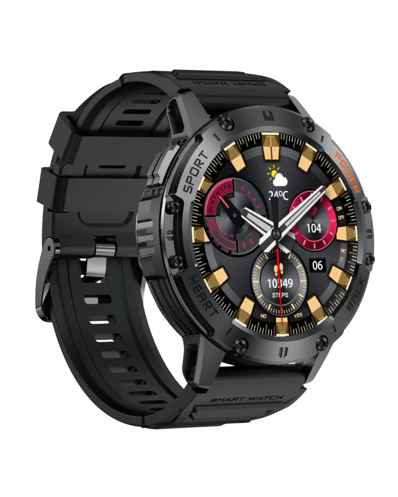SMARTWATCH MĘSKI GRAVITY GT22-3 - AMOLED, DODATKOWY PASEK (sg030c)