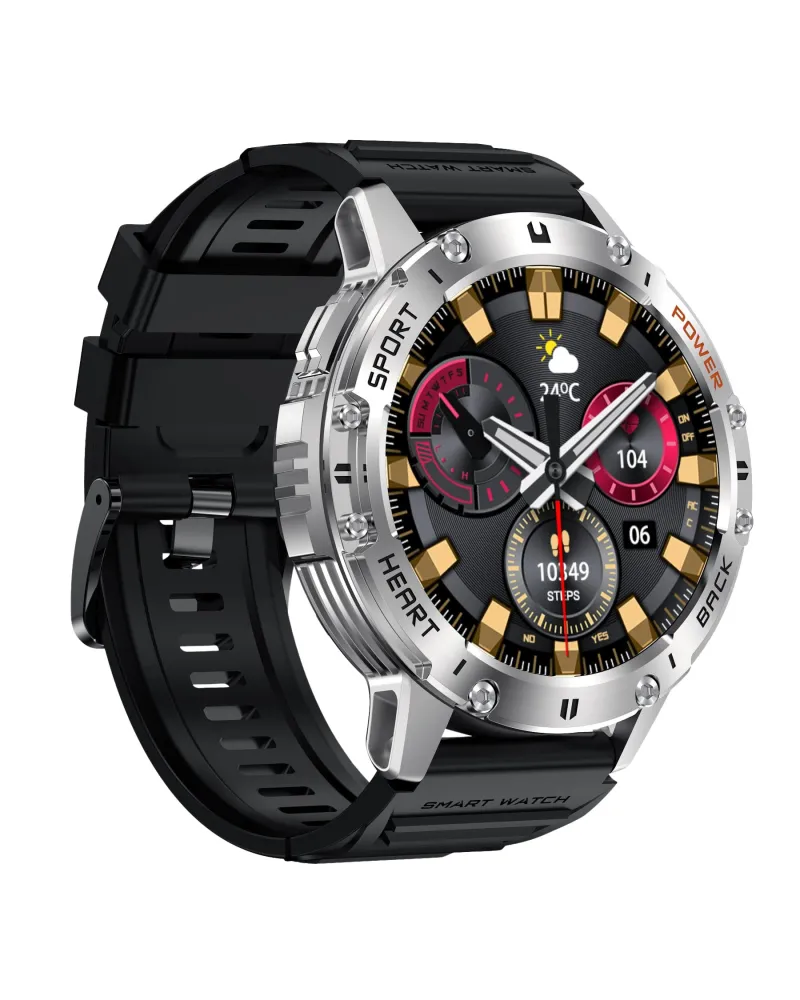 SMARTWATCH MĘSKI GRAVITY GT22-4 - AMOLED, DODATKOWY PASEK (sg030d)