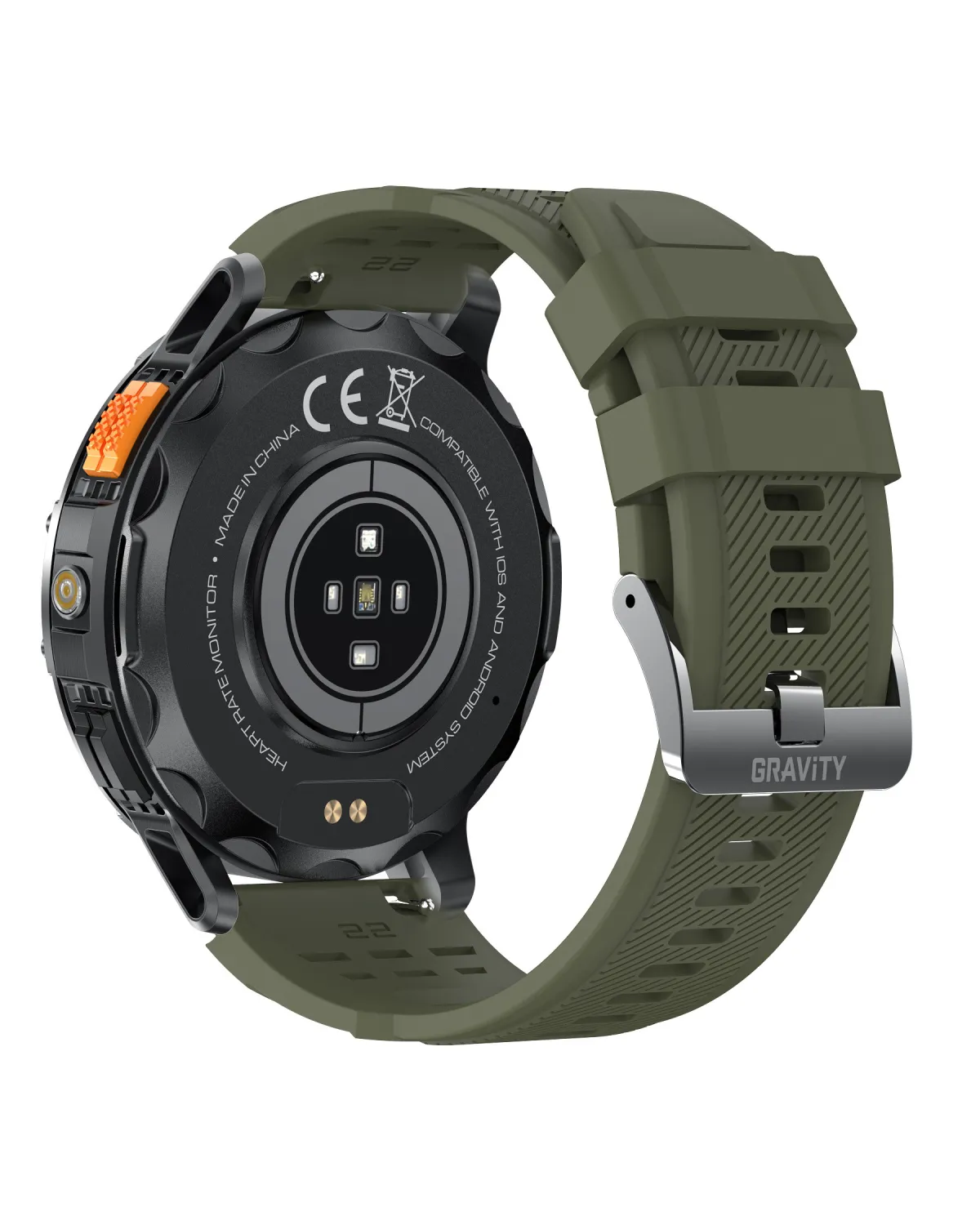 SMARTWATCH MĘSKI GRAVITY GT22-5 - AMOLED, DODATKOWY PASEK (sg030e)