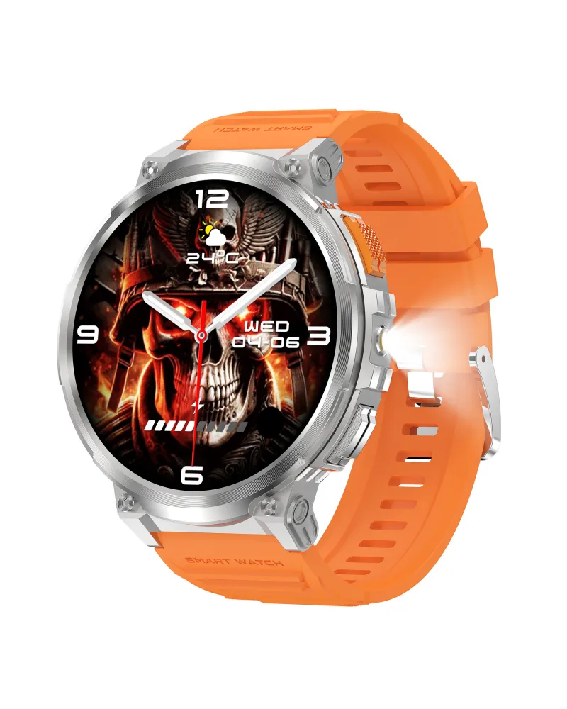 SMARTWATCH MĘSKI GRAVITY GT23-4 - LATARKA, DODATKOWY PASEK  (sg031d)