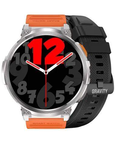 SMARTWATCH MĘSKI GRAVITY GT23-4 - LATARKA, DODATKOWY PASEK  (sg031d)