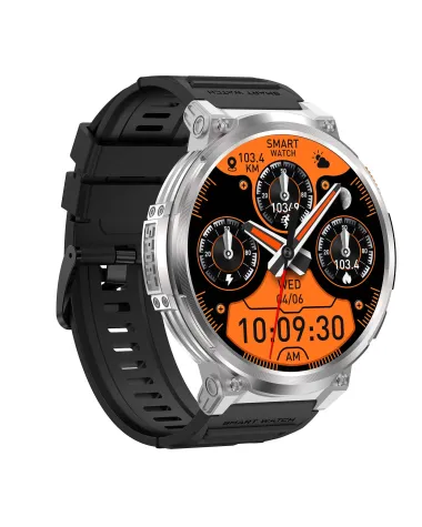 SMARTWATCH MĘSKI GRAVITY GT23-4 - LATARKA, DODATKOWY PASEK  (sg031d)