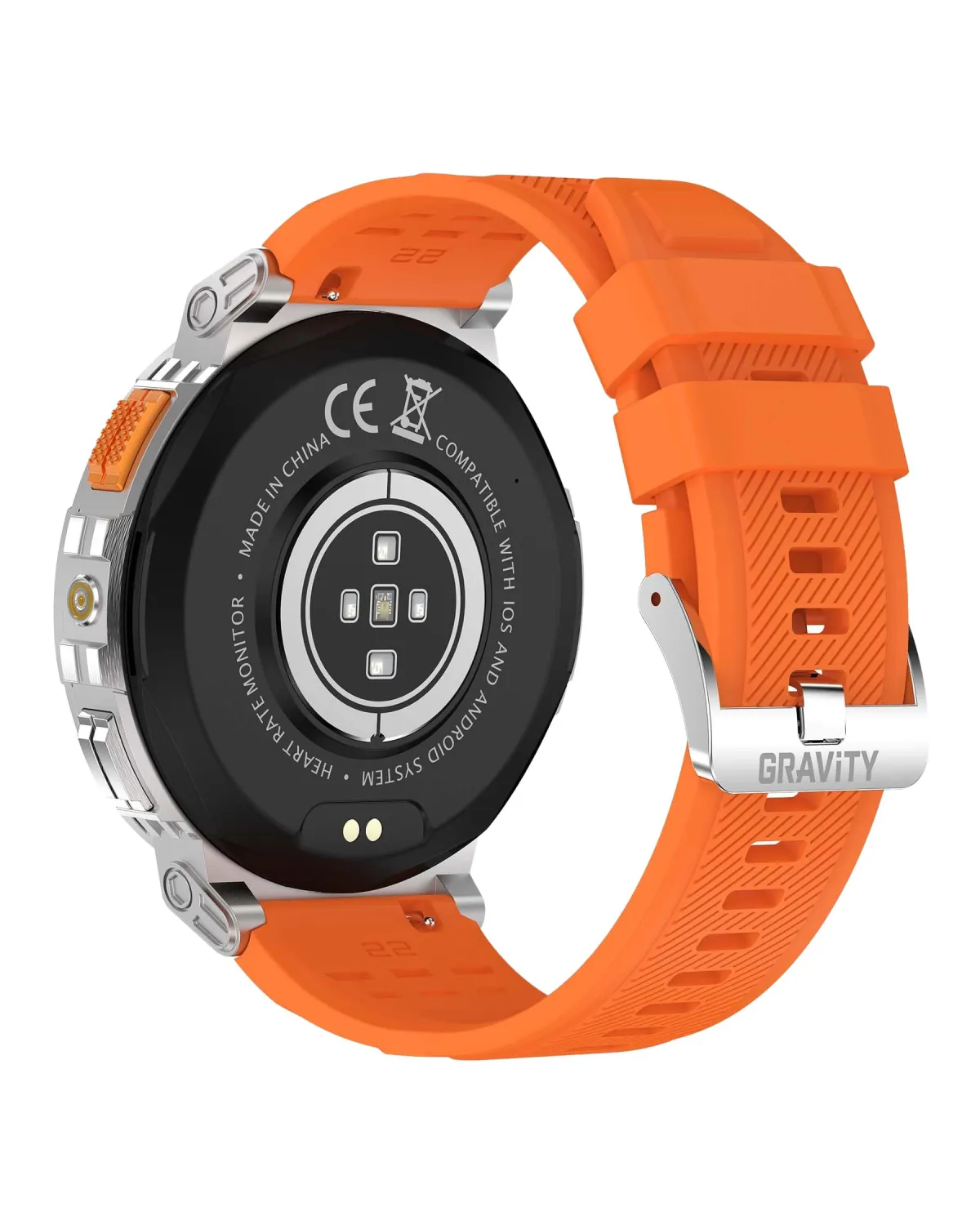 SMARTWATCH MĘSKI GRAVITY GT23-4 - LATARKA, DODATKOWY PASEK  (sg031d)