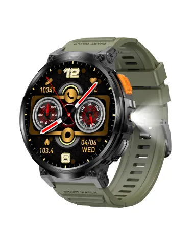SMARTWATCH MĘSKI GRAVITY GT23-5 - LATARKA, DODATKOWY PASEK  (sg031e)