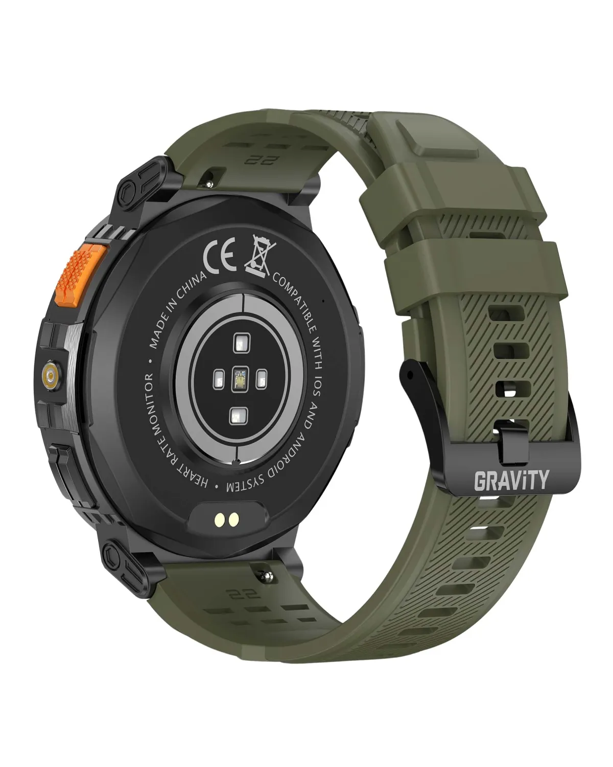 SMARTWATCH MĘSKI GRAVITY GT23-5 - LATARKA, DODATKOWY PASEK  (sg031e)