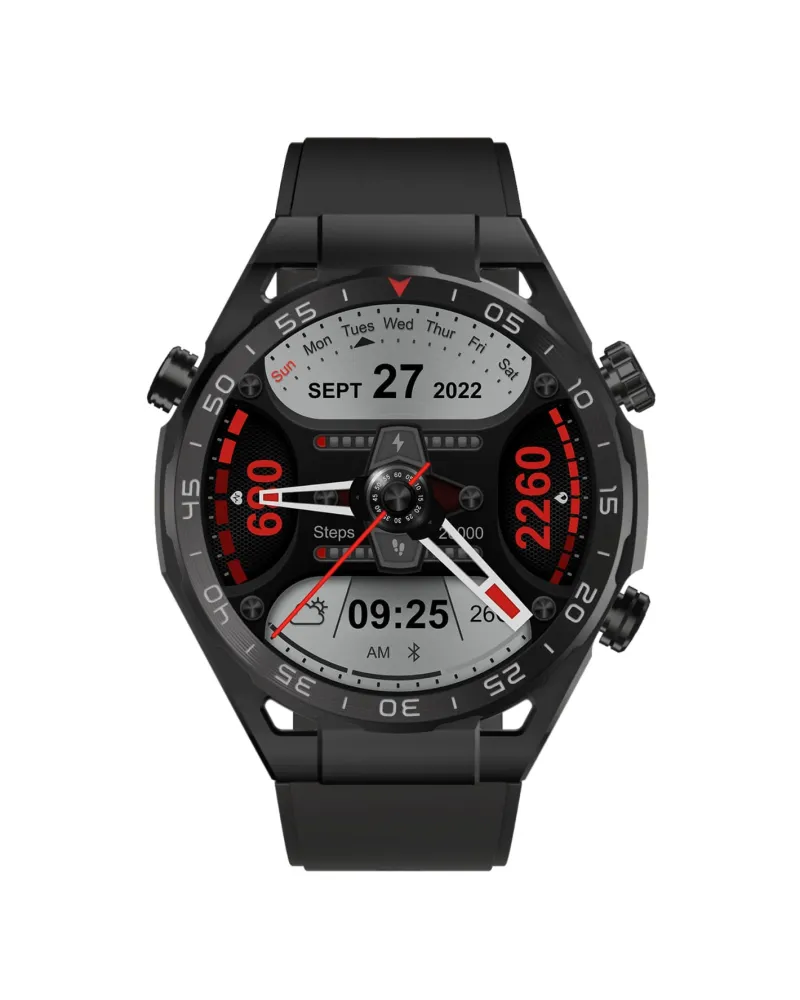 SMARTWATCH MĘSKI GRAVITY GT13-1 - DODATKOWY PASEK (sg028a)