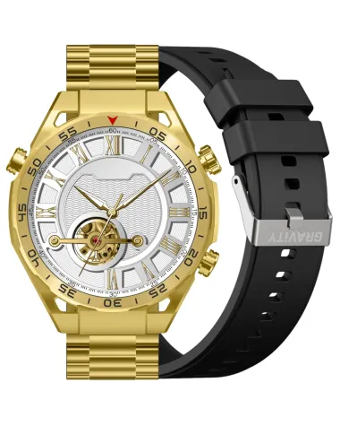 SMARTWATCH MĘSKI GRAVITY GT13-2 - DODATKOWY PASEK (sg028b)