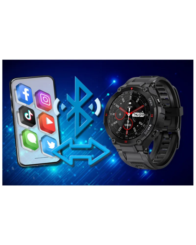 SMARTWATCH MĘSKI GRAVITY GT7-1 - WYKONYWANIE POŁĄCZEŃ (sg016a)