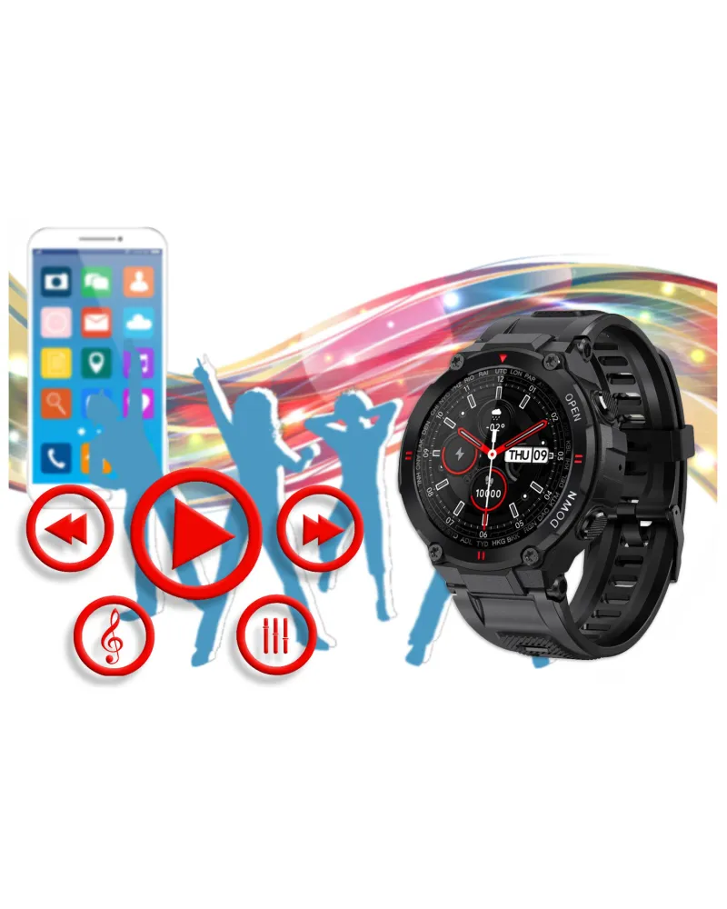 SMARTWATCH MĘSKI GRAVITY GT7-1 - WYKONYWANIE POŁĄCZEŃ (sg016a)