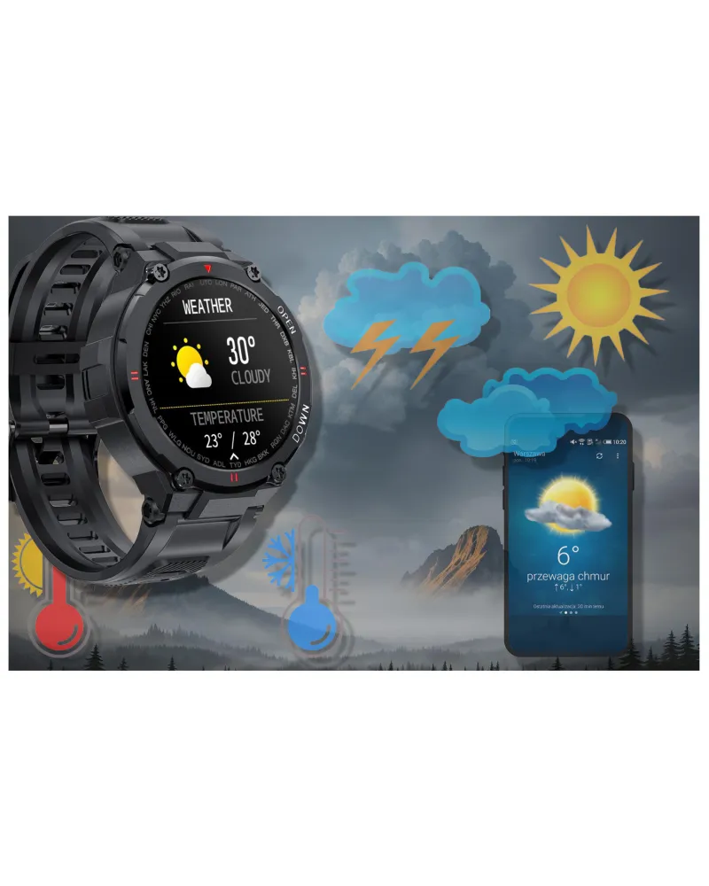 SMARTWATCH MĘSKI GRAVITY GT7-1 - WYKONYWANIE POŁĄCZEŃ (sg016a)