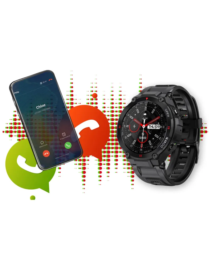 SMARTWATCH MĘSKI GRAVITY GT7-1 - WYKONYWANIE POŁĄCZEŃ (sg016a)