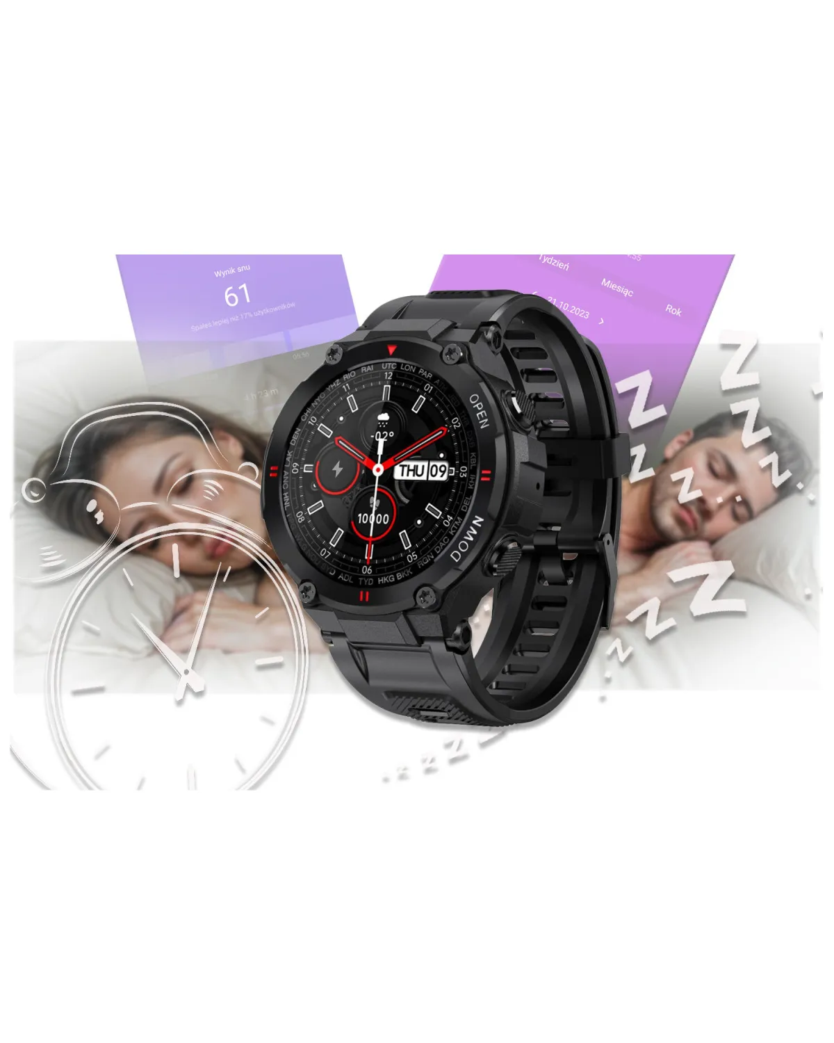 SMARTWATCH MĘSKI GRAVITY GT7-1 - WYKONYWANIE POŁĄCZEŃ (sg016a)