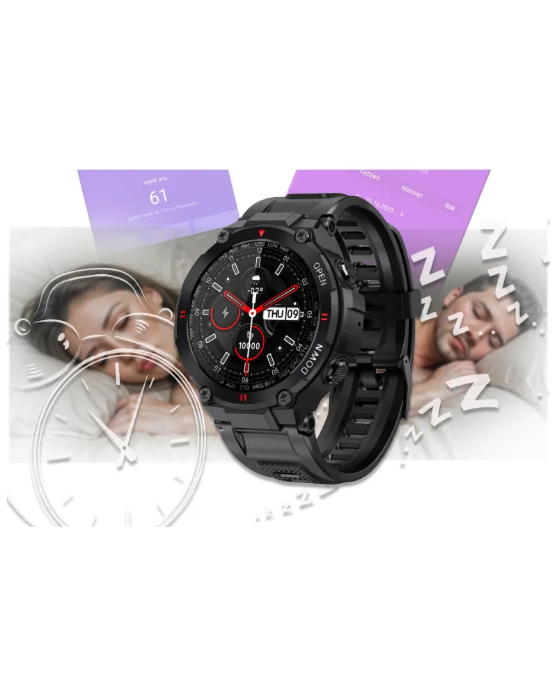 SMARTWATCH MĘSKI GRAVITY GT7-1 - WYKONYWANIE POŁĄCZEŃ (sg016a)