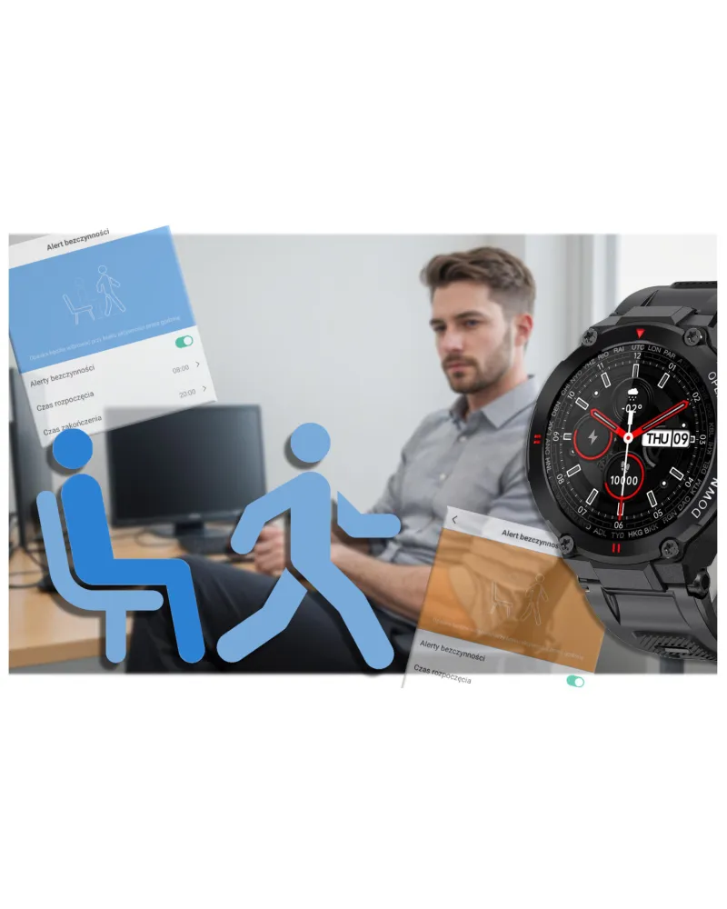 SMARTWATCH MĘSKI GRAVITY GT7-1 - WYKONYWANIE POŁĄCZEŃ (sg016a)