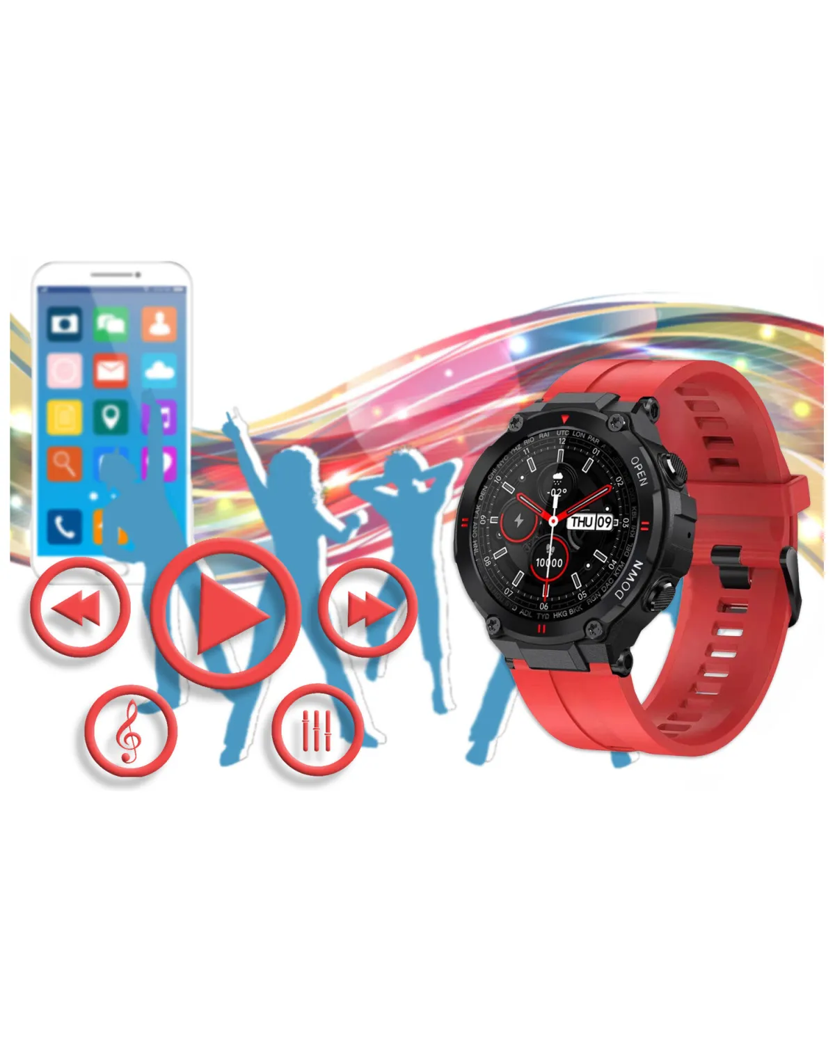 SMARTWATCH MĘSKI GRAVITY GT7-5 - WYKONYWANIE POŁĄCZEŃ (sg016e) SMARTWATCH MĘSKI GRAVITY GT7-5 - WYKONYWANIE POŁĄCZEŃ (sg016e)