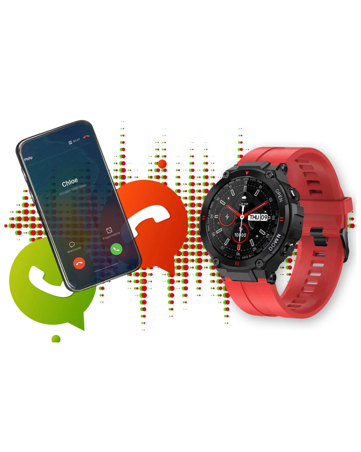 SMARTWATCH MĘSKI GRAVITY GT7-5 - WYKONYWANIE POŁĄCZEŃ (sg016e) SMARTWATCH MĘSKI GRAVITY GT7-5 - WYKONYWANIE POŁĄCZEŃ (sg016e)