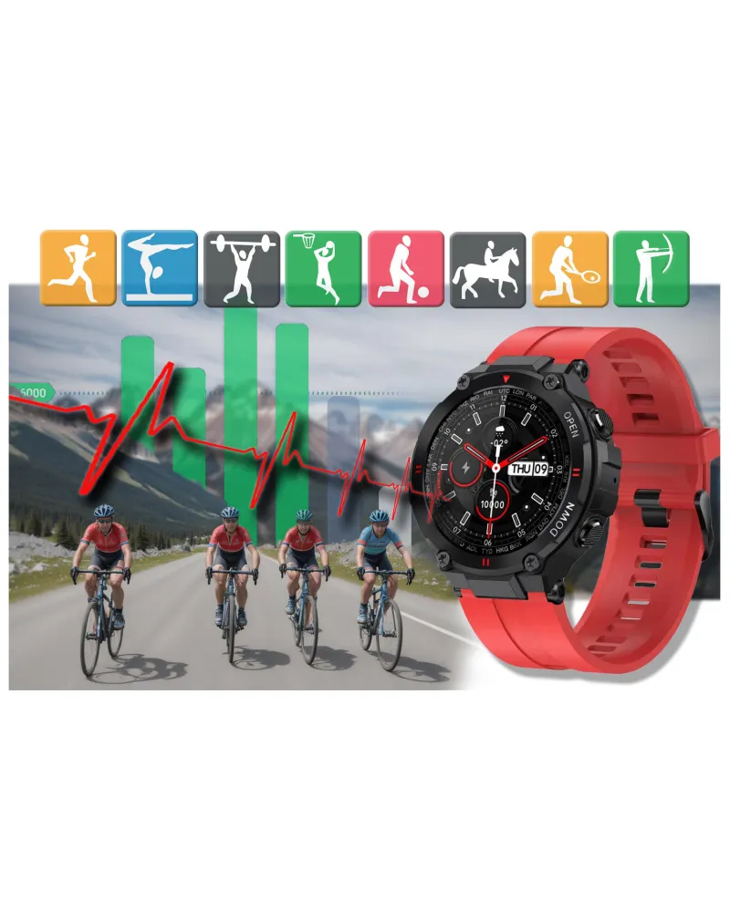 SMARTWATCH MĘSKI GRAVITY GT7-5 - WYKONYWANIE POŁĄCZEŃ (sg016e) SMARTWATCH MĘSKI GRAVITY GT7-5 - WYKONYWANIE POŁĄCZEŃ (sg016e)
