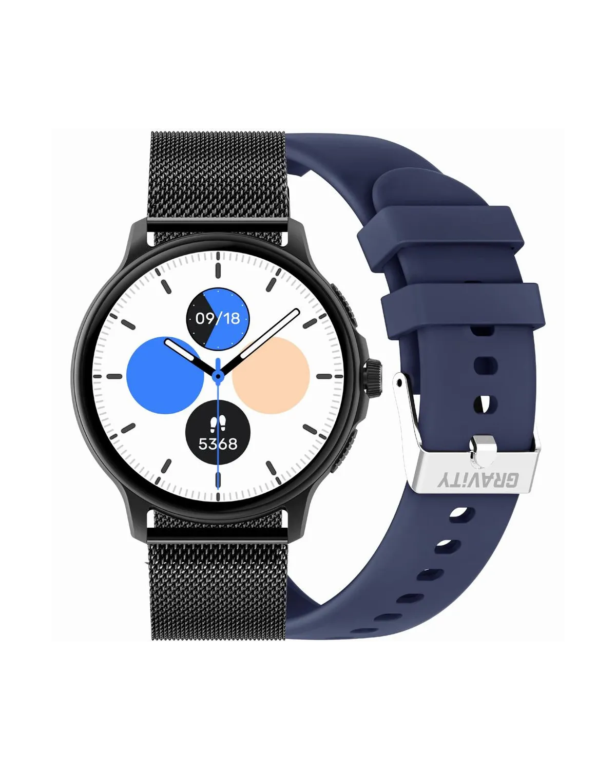 SMARTWATCH UNISEX GRAVITY GT12-2 - ROZMOWY BLUETOOTH, DODATKOWY PASEK (sg035b)