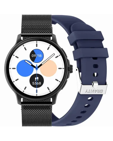 SMARTWATCH UNISEX GRAVITY GT12-2 - ROZMOWY BLUETOOTH, DODATKOWY PASEK (sg035b)