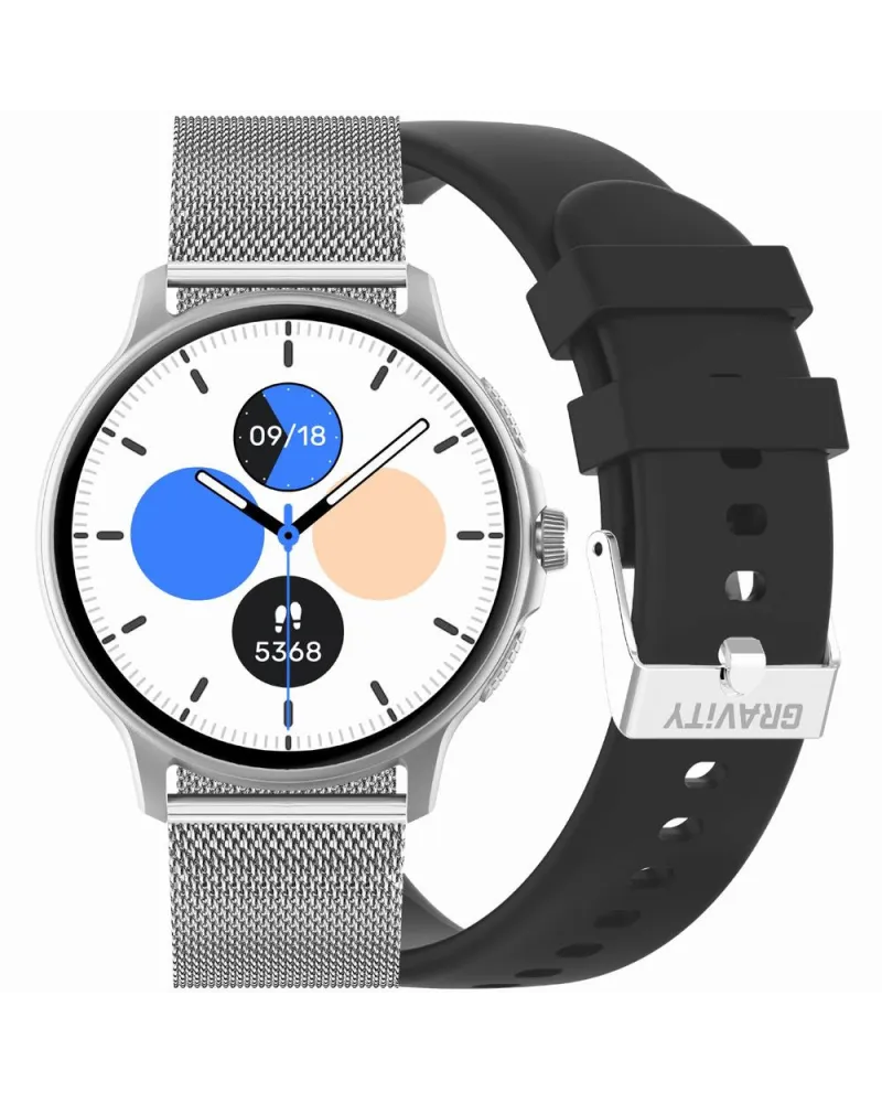 SMARTWATCH UNISEX GRAVITY GT12-7 - ROZMOWY BLUETOOTH, DODATKOWY PASEK (sg035g) SMARTWATCH UNISEX GRAVITY GT12-7 - ROZMOWY BLUETOOTH, DODATKOWY PASEK (sg035g)