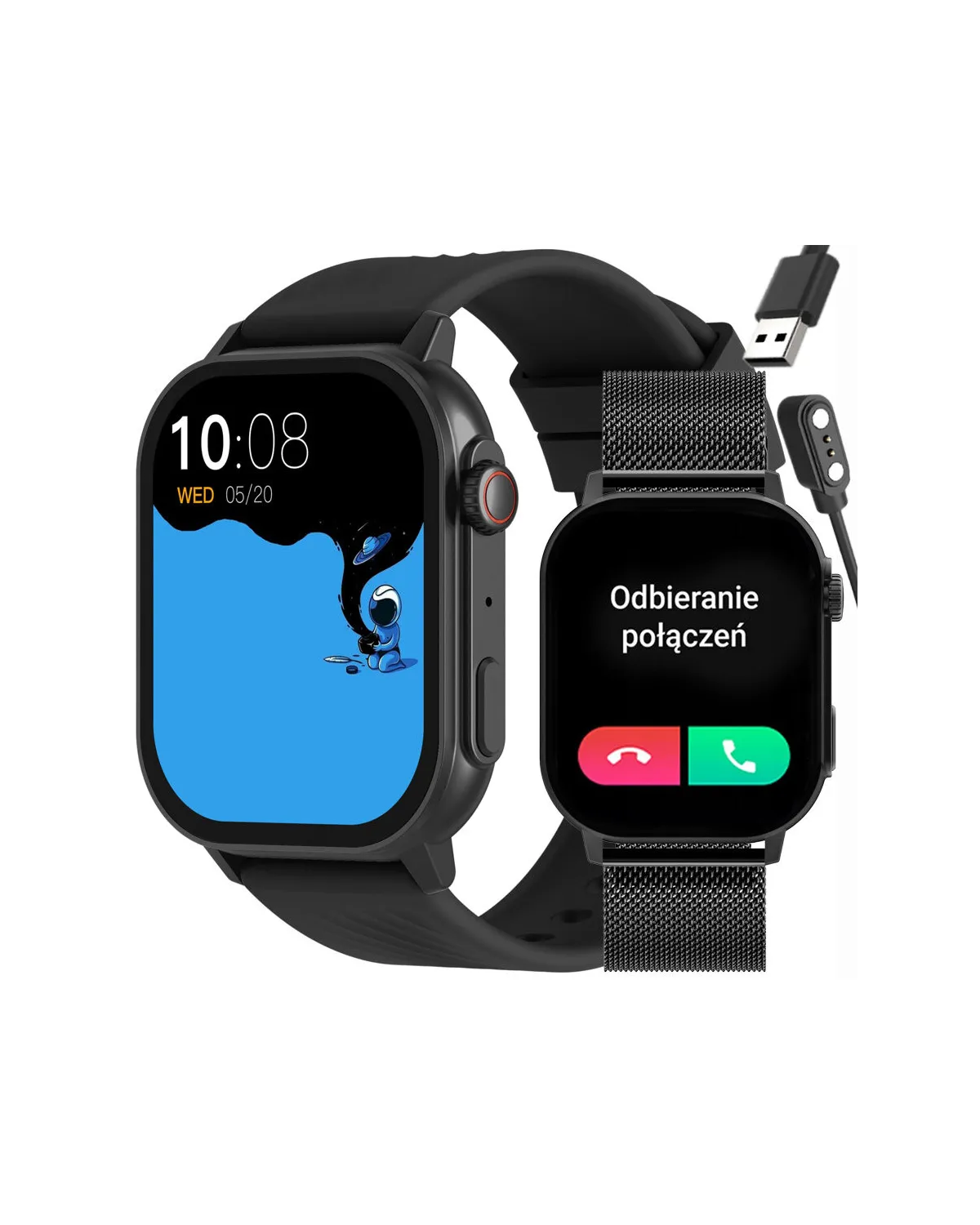 SMARTWATCH UNISEX GRAVITY GT15-1 - ROZMOWY BLUETOOTH, DODATKOWY PASEK (sg029a) SMARTWATCH UNISEX GRAVITY GT15-1 - ROZMOWY BLUETOOTH, DODATKOWY PASEK (sg029a)