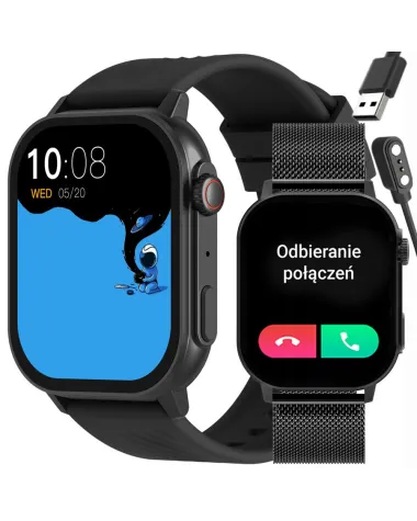 SMARTWATCH UNISEX GRAVITY GT15-1 - ROZMOWY BLUETOOTH, DODATKOWY PASEK (sg029a)