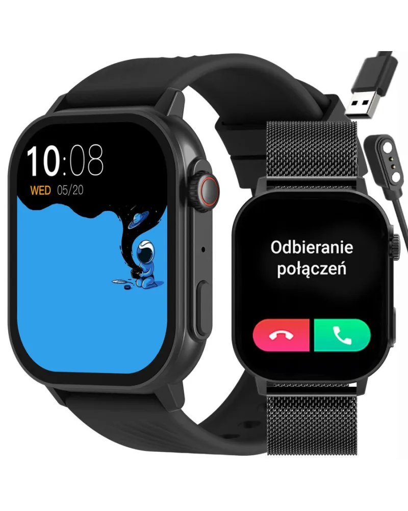 SMARTWATCH UNISEX GRAVITY GT15-1 - ROZMOWY BLUETOOTH, DODATKOWY PASEK (sg029a) SMARTWATCH UNISEX GRAVITY GT15-1 - ROZMOWY BLUETOOTH, DODATKOWY PASEK (sg029a)