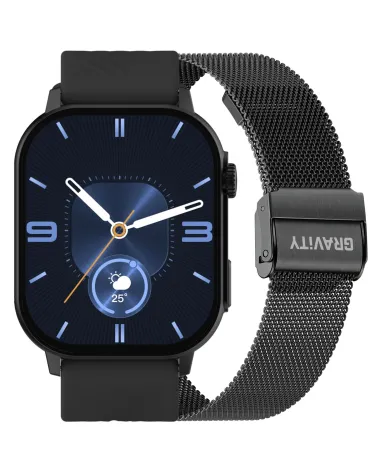 SMARTWATCH UNISEX GRAVITY GT15-1 - ROZMOWY BLUETOOTH, DODATKOWY PASEK (sg029a) SMARTWATCH UNISEX GRAVITY GT15-1 - ROZMOWY BLUETOOTH, DODATKOWY PASEK (sg029a)