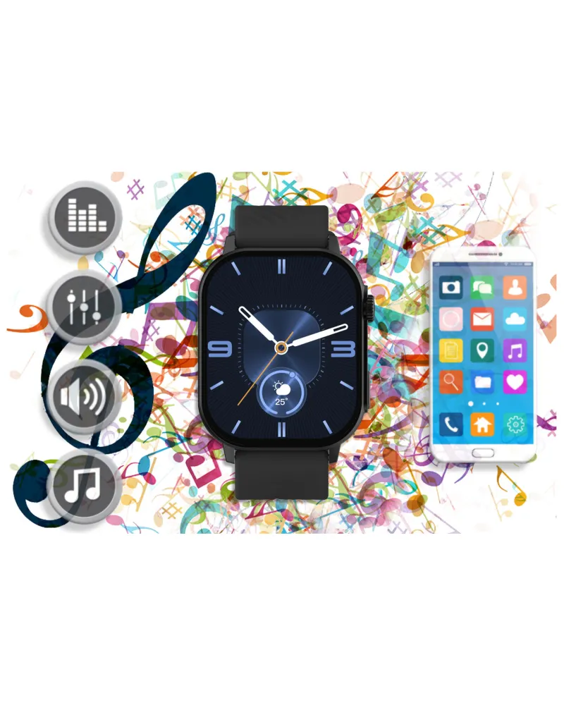 SMARTWATCH UNISEX GRAVITY GT15-1 - ROZMOWY BLUETOOTH, DODATKOWY PASEK (sg029a) SMARTWATCH UNISEX GRAVITY GT15-1 - ROZMOWY BLUETOOTH, DODATKOWY PASEK (sg029a)