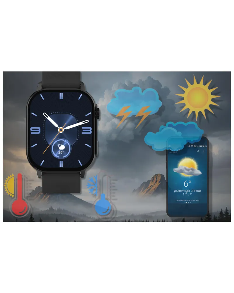 SMARTWATCH UNISEX GRAVITY GT15-1 - ROZMOWY BLUETOOTH, DODATKOWY PASEK (sg029a) SMARTWATCH UNISEX GRAVITY GT15-1 - ROZMOWY BLUETOOTH, DODATKOWY PASEK (sg029a)