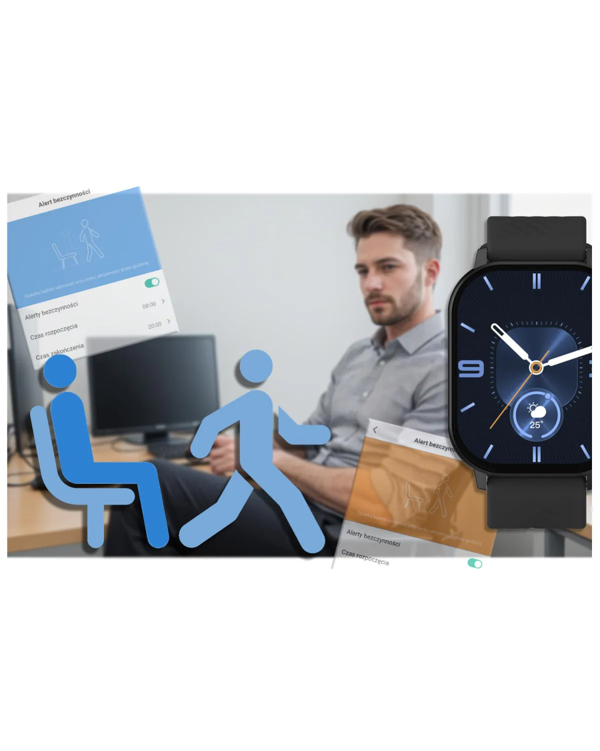 SMARTWATCH UNISEX GRAVITY GT15-1 - ROZMOWY BLUETOOTH, DODATKOWY PASEK (sg029a) SMARTWATCH UNISEX GRAVITY GT15-1 - ROZMOWY BLUETOOTH, DODATKOWY PASEK (sg029a)