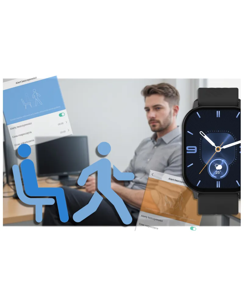 SMARTWATCH UNISEX GRAVITY GT15-1 - ROZMOWY BLUETOOTH, DODATKOWY PASEK (sg029a) SMARTWATCH UNISEX GRAVITY GT15-1 - ROZMOWY BLUETOOTH, DODATKOWY PASEK (sg029a)