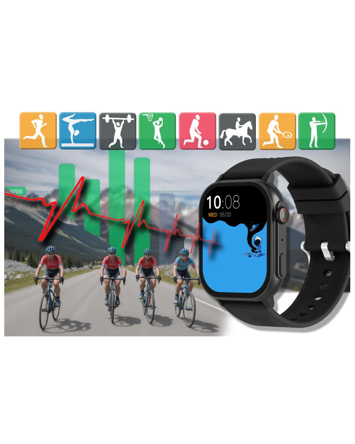 SMARTWATCH UNISEX GRAVITY GT15-1 - ROZMOWY BLUETOOTH, DODATKOWY PASEK (sg029a) SMARTWATCH UNISEX GRAVITY GT15-1 - ROZMOWY BLUETOOTH, DODATKOWY PASEK (sg029a)